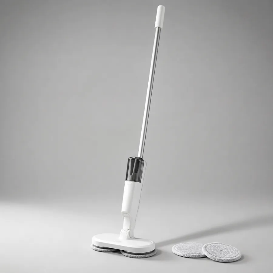 Cordless electric spin mop